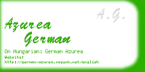 azurea german business card